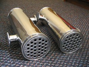 Sanitary Shell &Tube Heat Exchangers, mirror polished finish