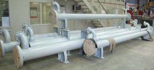 High pressure Gas inter/after coolers installed on FPSO re-injection compressors, offshore West Africa.