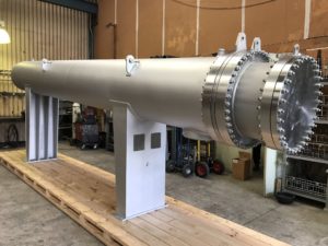 H2S Shell & Tube Heat Exchanger with internal steam jacket