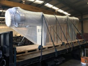 H2S Shell & Tube Heat Exchanger with internal steam jacket